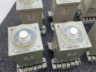 Lot of 9x Omron H3BA Time Delay Relay Lot Philips ECG RLY4994A Timers Industrial