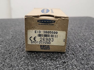 Banner MINI-BEAM SM312CV / SM312CV2 Convergent Mode Photoelectric Sensor