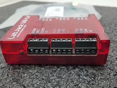LabJack U3-LV USB Data Acquisition Module DAQ Device Red Case with Cable