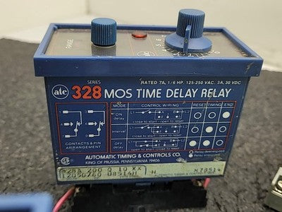 ATC Series 328 MOS Time Delay Relay Lot Dayton Square D IDEC Industrial Timers