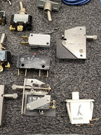 Industrial Electrical Switch Lot Toggle Rocker Micro 15A 125VAC Carling Cherry