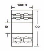 KMS AR10BDR-5/8-G Double Row 316 Plastic and SS Ball Bearings Lot 100 NEW IN BAG