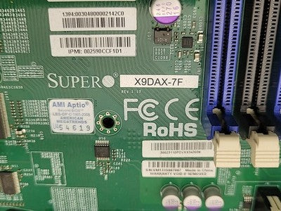Supermicro X9DAX Dual Socket LGA 2011 Motherboard w/ 2x Intel Xeon E5-2620v2