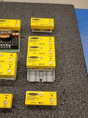 Banner MA3 Modulated Photoelectric Amplifier Lot MA3-4P MPS 15 Power Supply