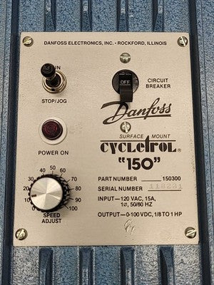 Danfoss Cycletrol 150 DC Motor Speed Controller 120VAC To 100VDC