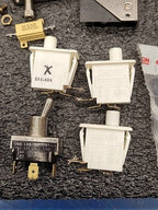 Industrial Electrical Switch Lot Toggle Rocker Micro 15A 125VAC Carling Cherry