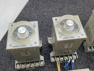 Lot of 9x Omron H3BA Time Delay Relay Lot Philips ECG RLY4994A Timers Industrial