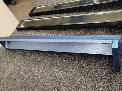 Safety Light Curtain Reflective Strip Housings Mirror Rails Blue Black Lot of 3