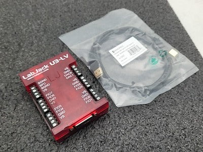 LabJack U3-LV USB Data Acquisition Module DAQ Device Red Case with Cable