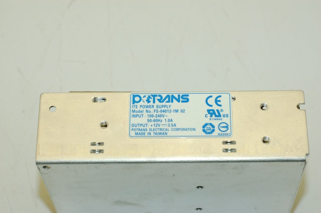 Potrans ITE FS-04012-1M DC Power Supply, 12V 3.5A Out, 100-240V, 50/60Hz