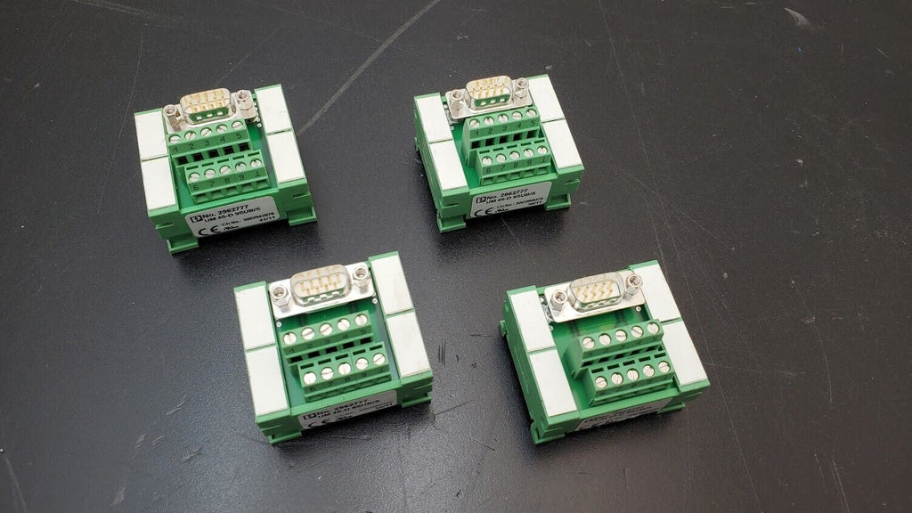Phoenix Contact UM 45-D 9SUB/S 2962777, 9-Pos D-Sub Terminal Interface  Lot of 4