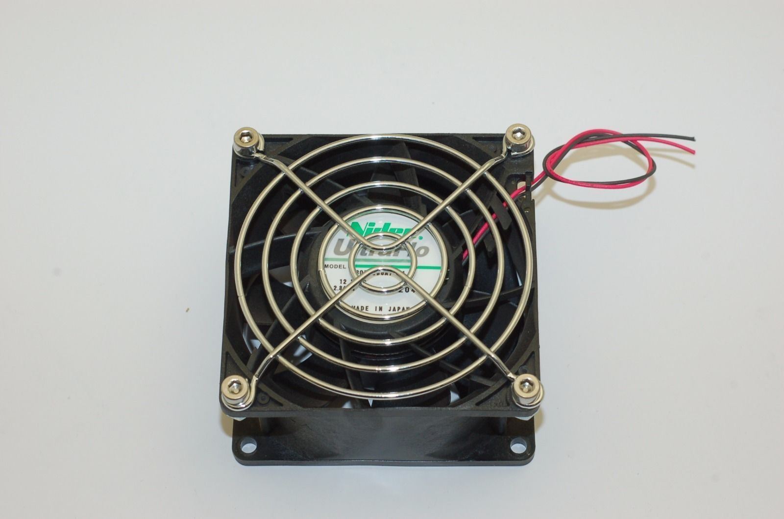 NIDEC V80E12bUA7-01UltraFlo Fan 80mm x 80mm x 38mm, 12VDC - Lot of 4