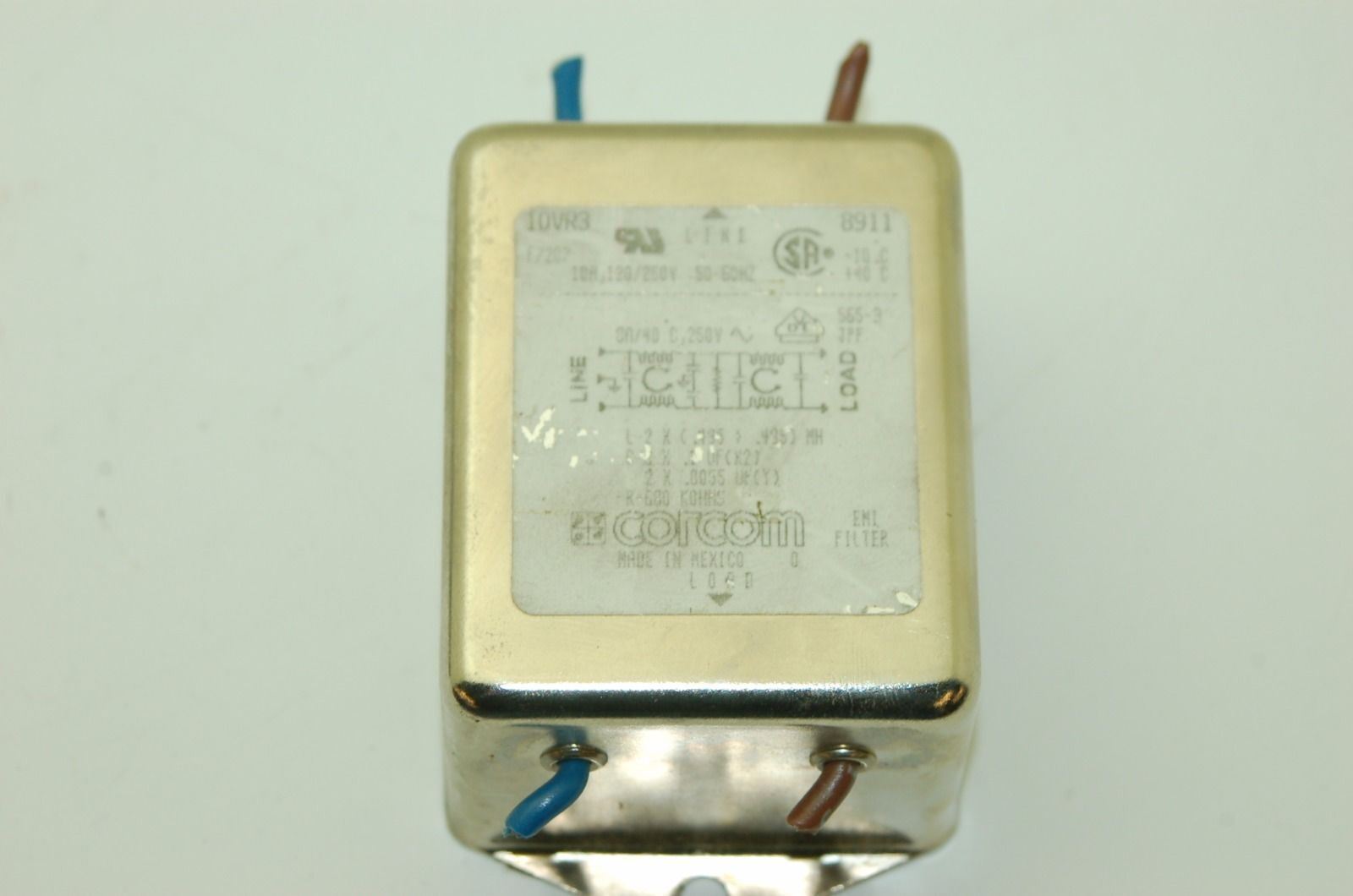 Corcom Electrical Line Filters, 3AYO1, 20VB6, 20VB1, 10VR3 - Lot of 6