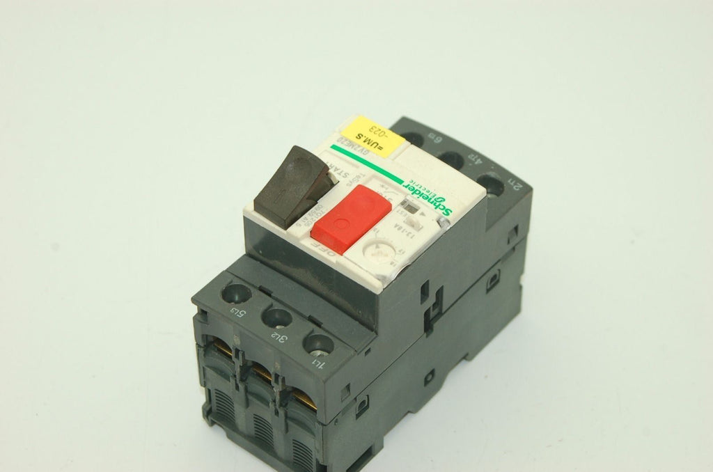 Schneider Electric GV2ME20 Manual Motor Starter, 690V, 18A, 1PH/3PH, 50/60Hz