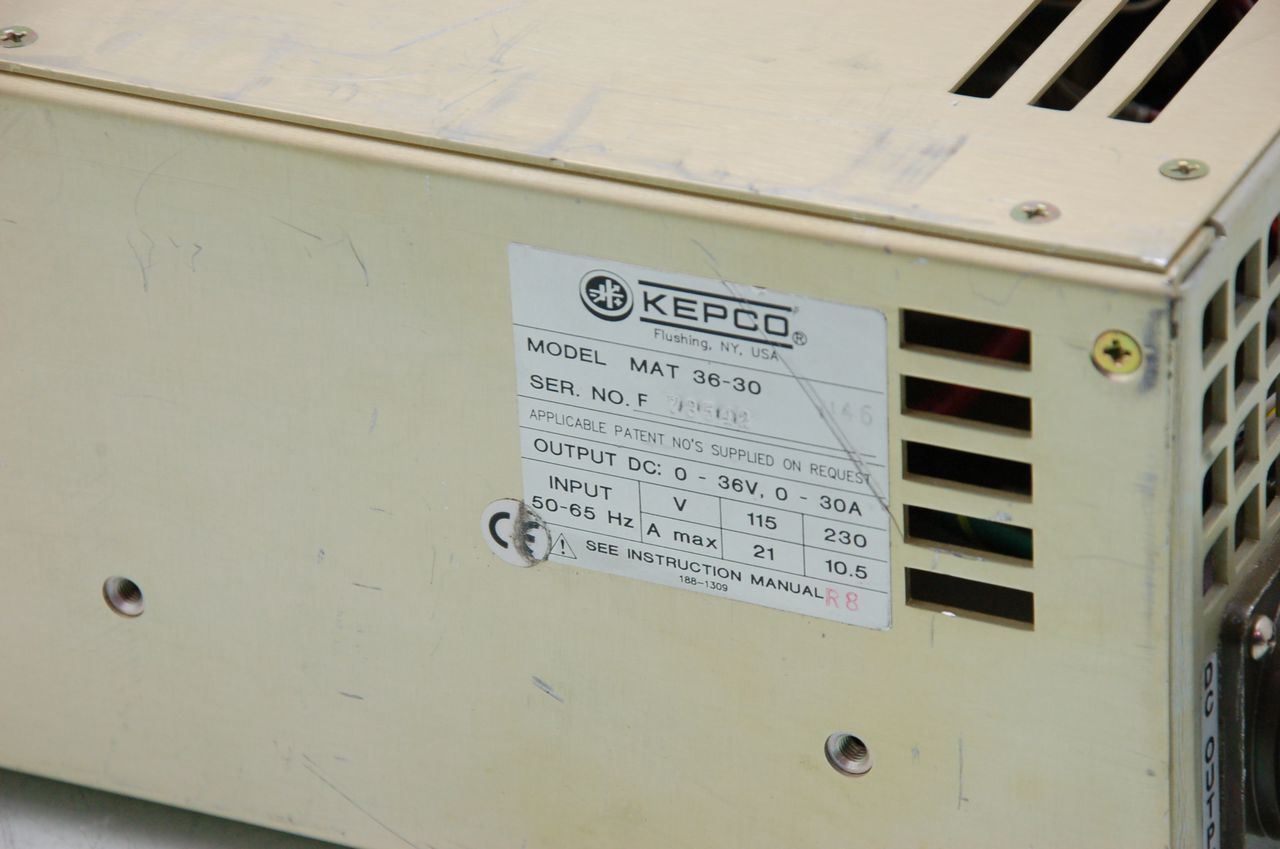 Kepco MAT 36-30 Power Supply 0-36V  0-30A Output 1080 Watts
