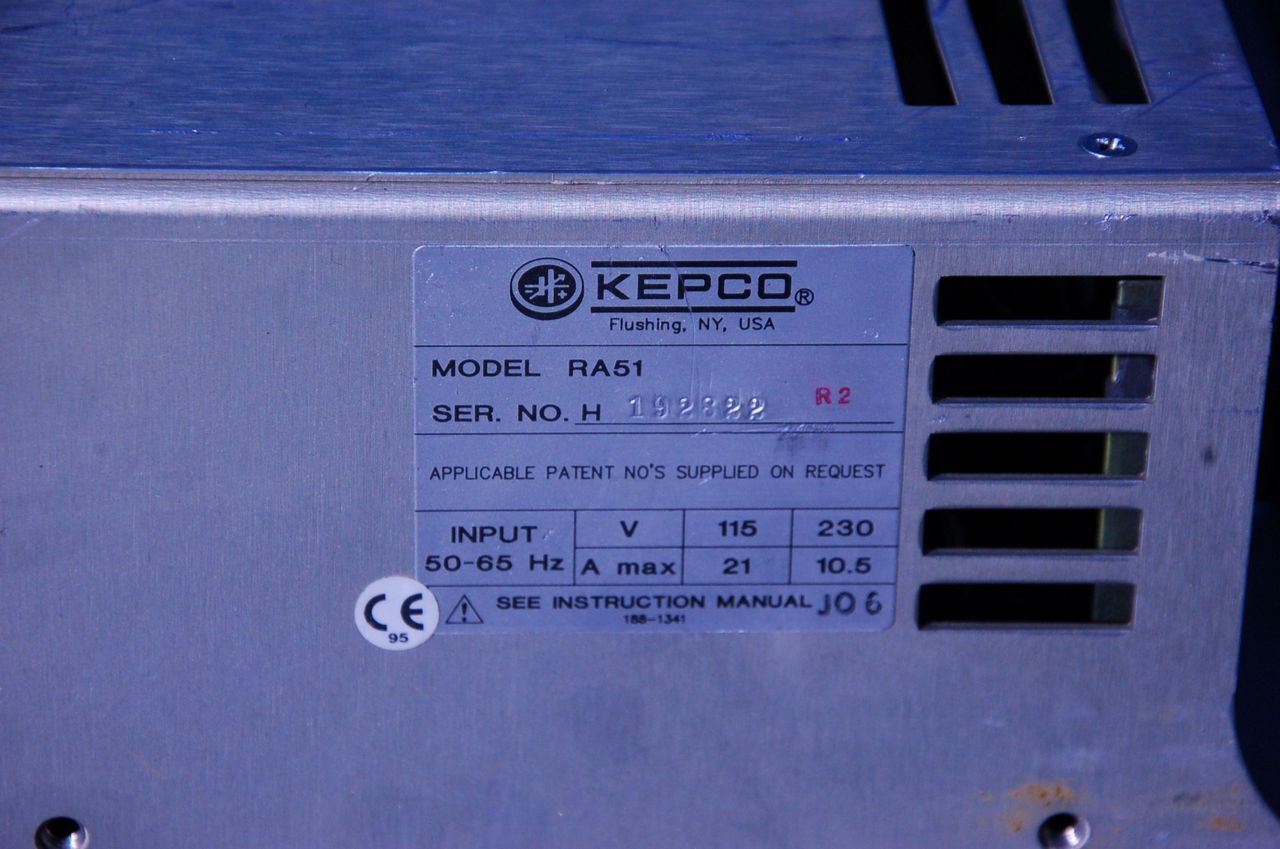 Kepco MAT 36-10 RA51 Dual Power Supply 0-36V  0-10A Output, 115-230VAC Input (A)