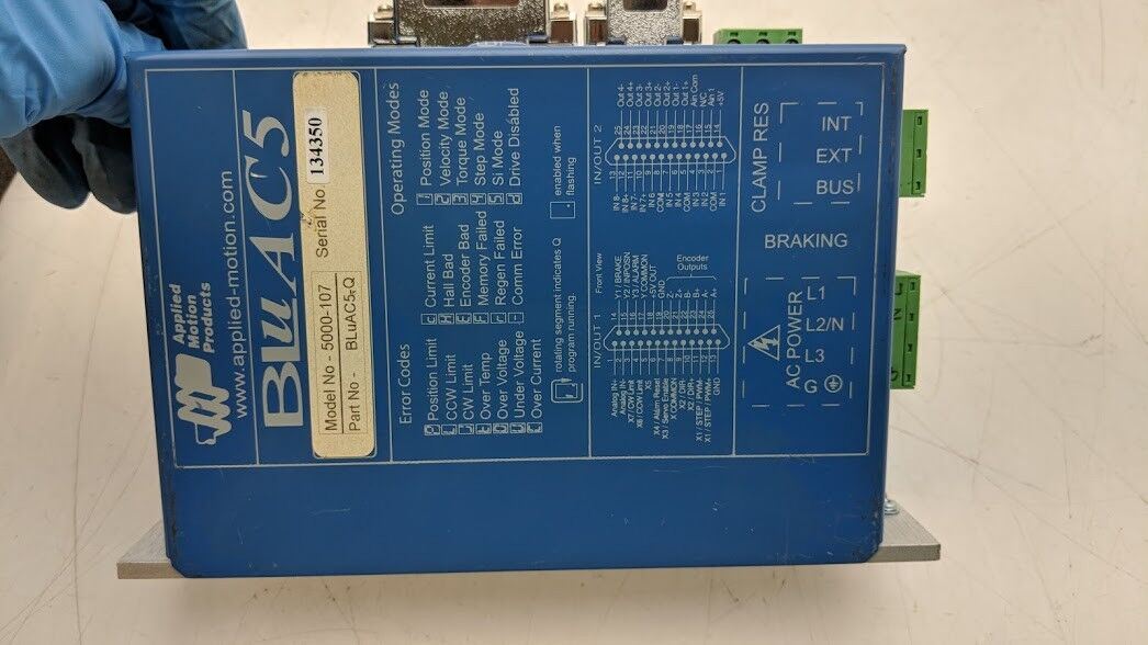 Applied Motion Products BluAC5-Q Servo Motor Controller Drive Model 5000-107