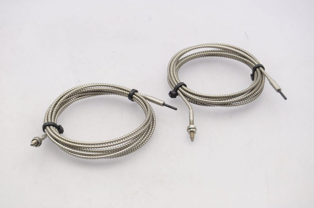 Fiber Optic Cable With Metal Protective Sleeve 200mm Length Lot Of 2