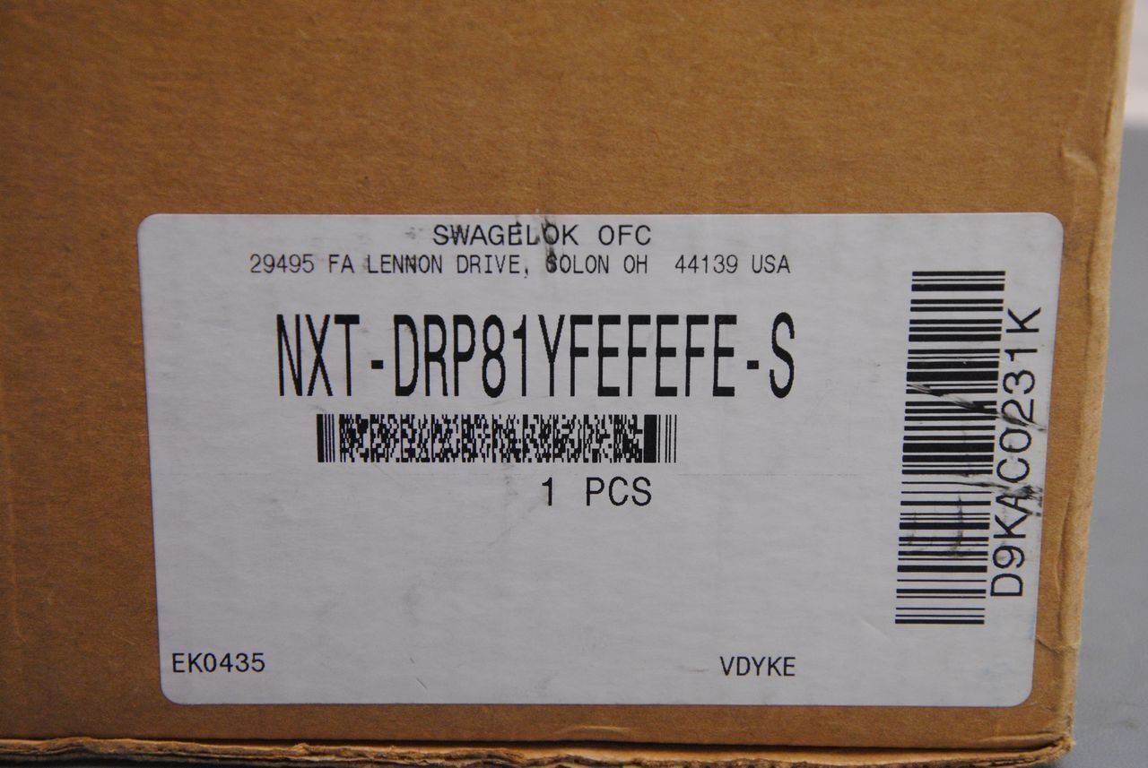 Swagelok NXT-DRP81YFEFEFE-S 1/2" Fine Thread Flare Ends - NIB