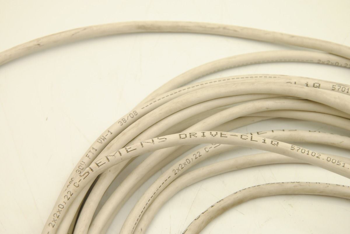 Siemens Motion-Connect Drive CLiQ 5701.0051 E172119 Signal Cable 33' Length LAN