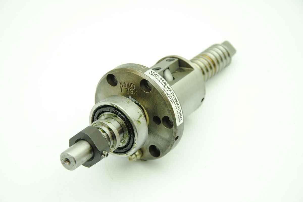 LSI Linear Ball Screw, 190mm L, 55mm Travel, 5mm Lead, 67mm Center Nut Mod: 5360