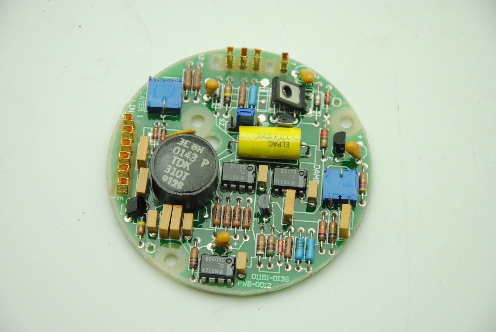 Fisher Rosemount 01151-0137 PC Board Amplifier, 3" Diameter