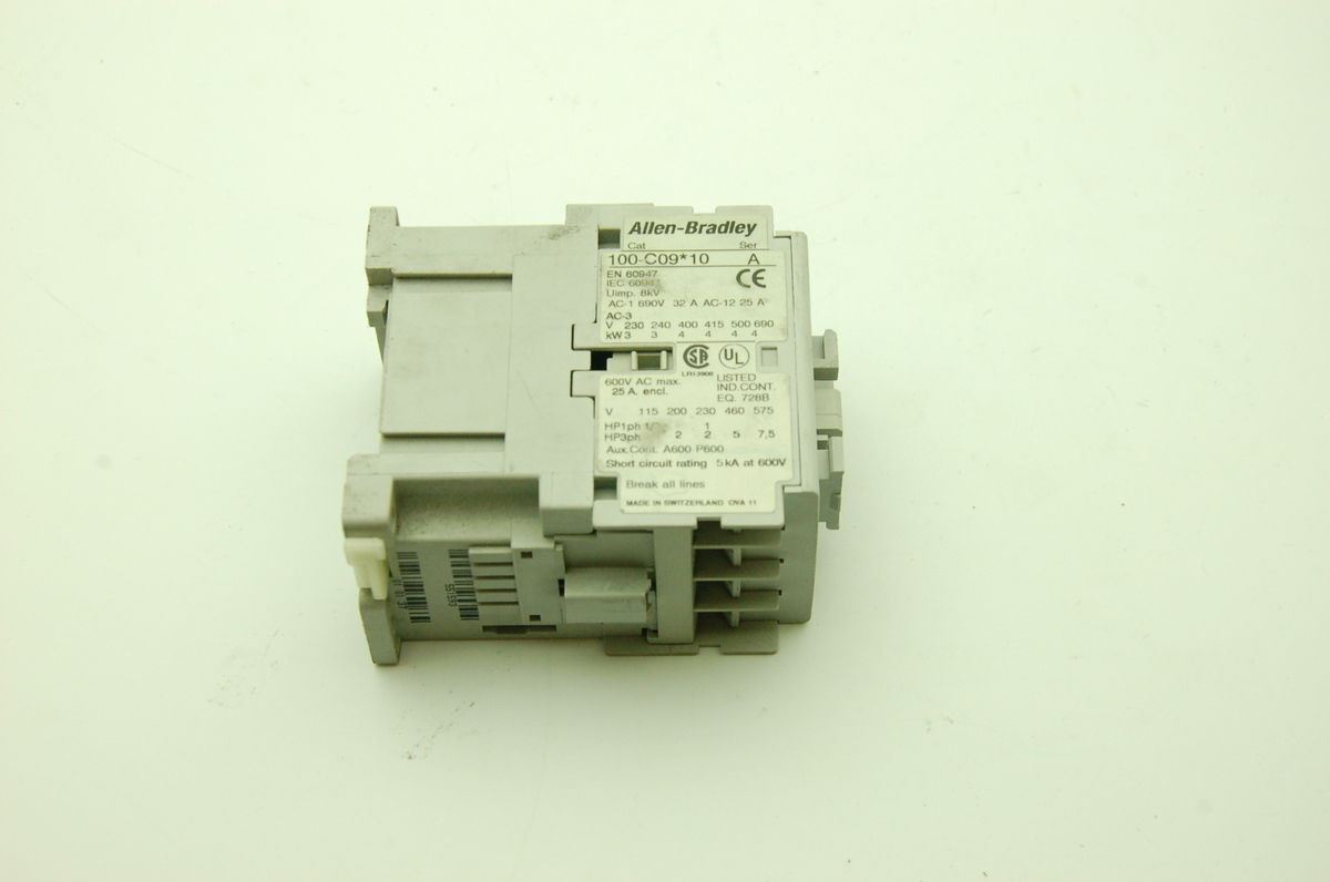 Allen Bradley 100-C09 10 Contactor  9 Amp