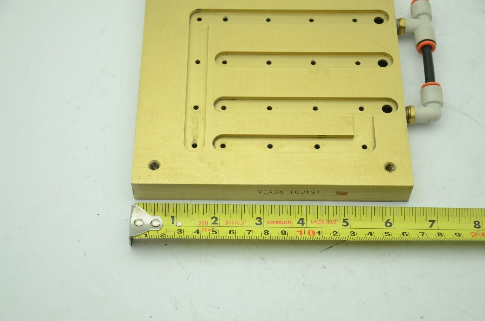 Aluminum Pneumatic Vacuum Plate, 6-1/2" x 6-7/8" x 3/4", 3-Port (B)