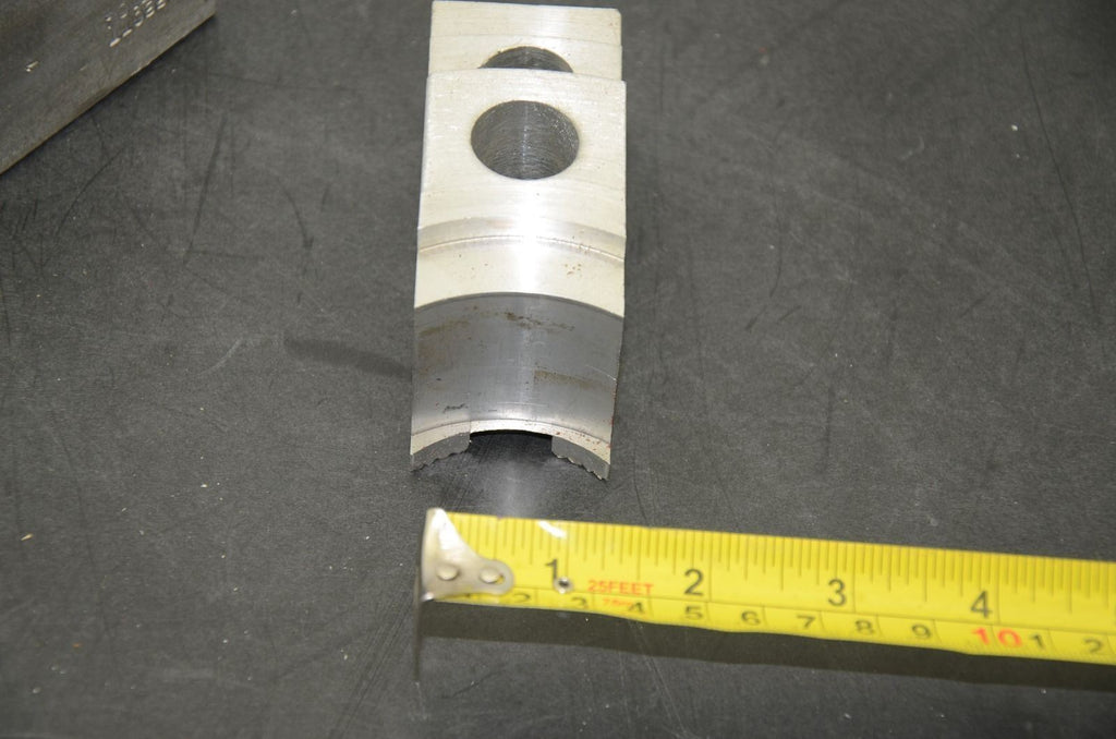 Serrated Soft Chuck Jaws, 3.75" x 1.5" x 2", Aluminum, Set of 3 (J08)