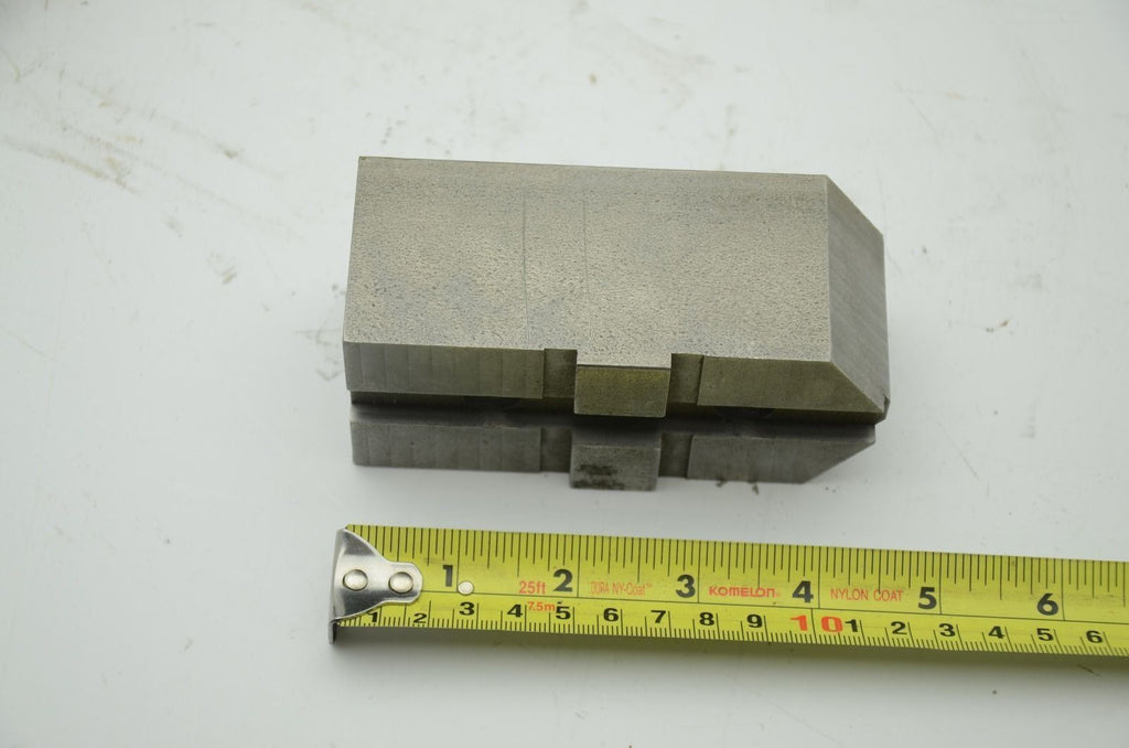 Tongue & Groove Steel Chuck Jaws, 4.5" x 2" x 2", Set of 3 (J27)