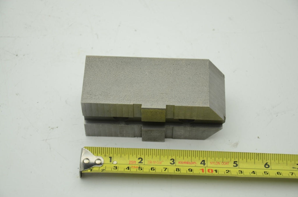 Tongue & Groove Steel Chuck Jaws, 4.5" x 2" x 2", Set of 3 (J17)