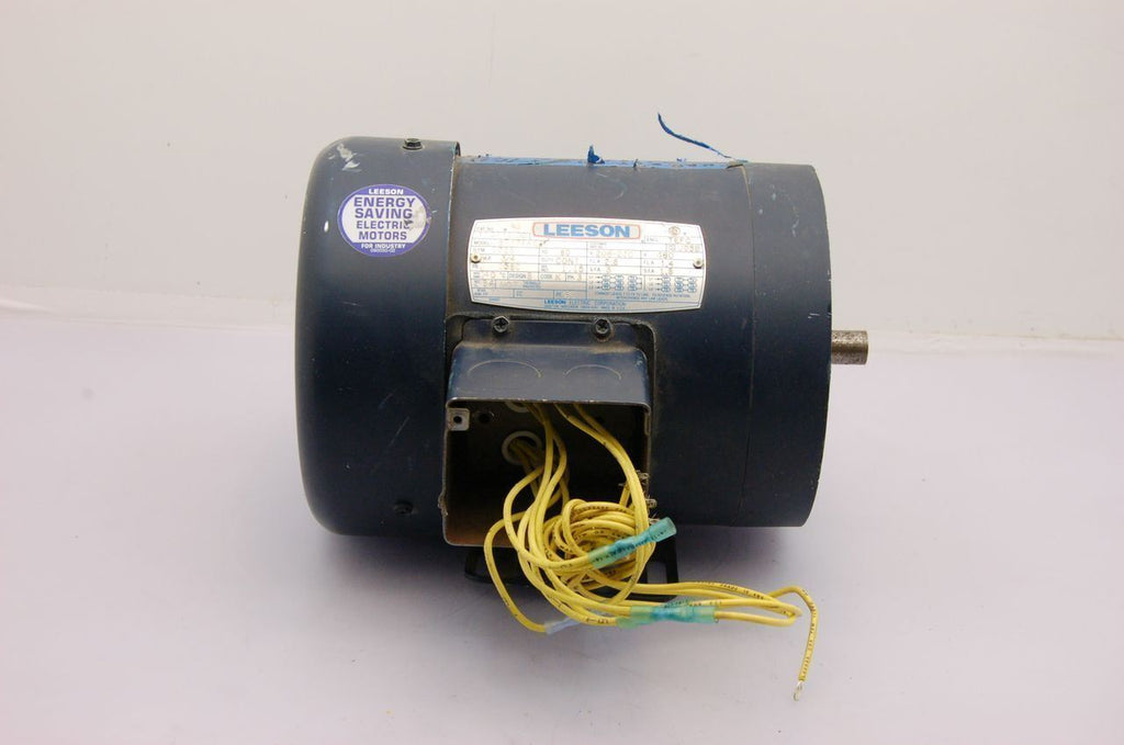 Leeson 110916 3/4HP Motor 1725 RPM, 208-230/460V , 3-Phase - For Parts or Repair