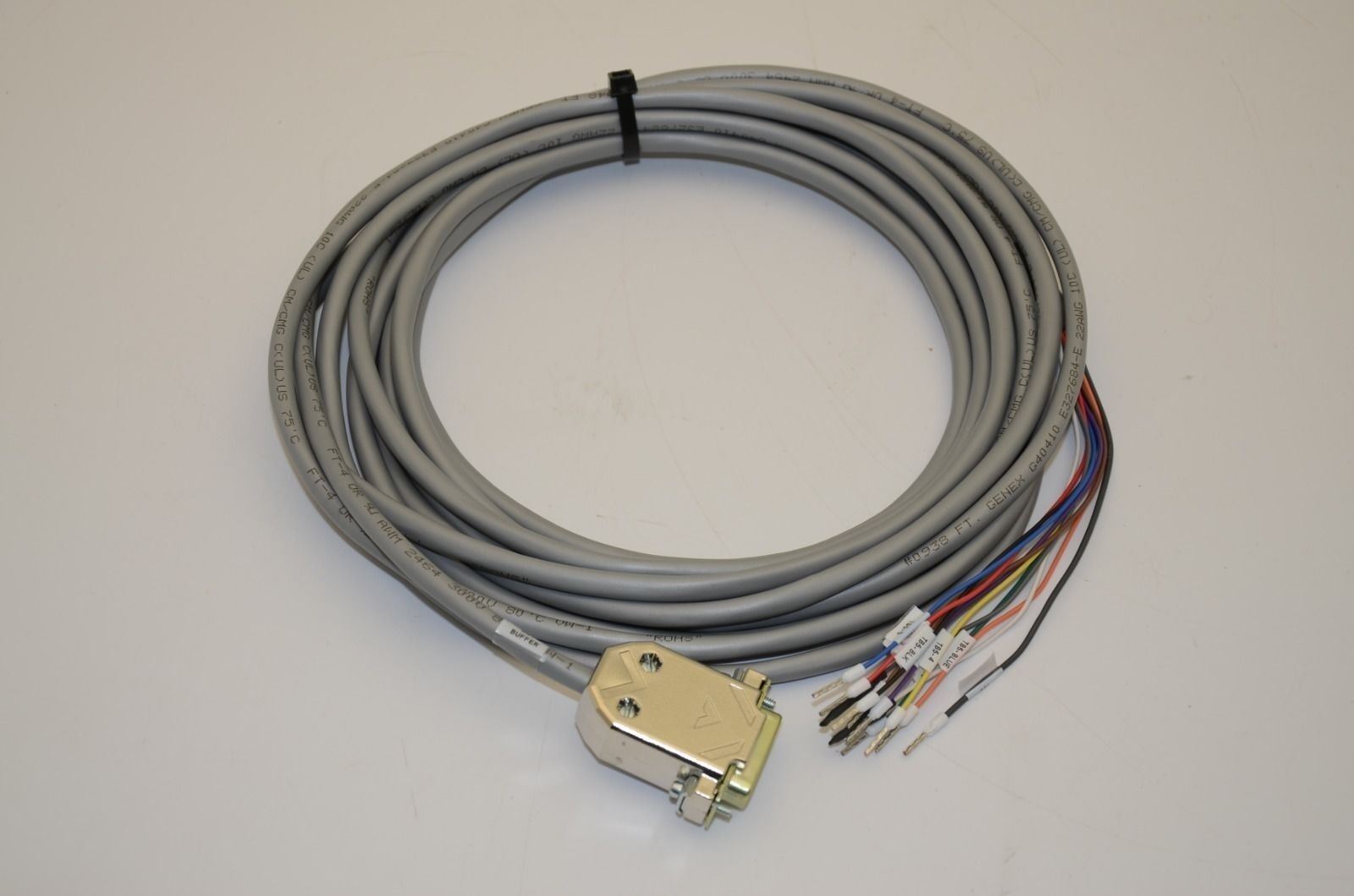 Amphenol D-Sub Male/Female Pre-Wired 11-Pole Cables, 20'L - NEW