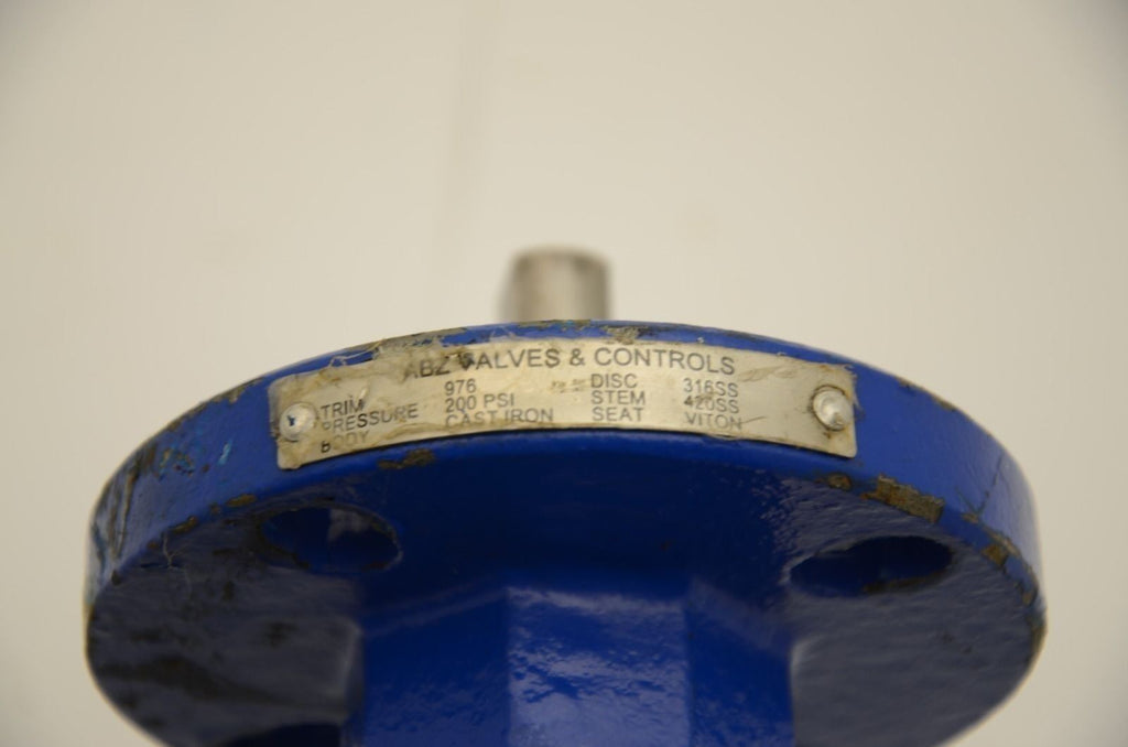 ABZ 4" Butterfly Valve, 976 Trim, 200PSI, No Handle
