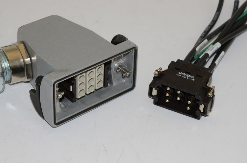 Amphenol C146-P10-001-G8 Connector w/ Walther Procon 727710 Housing - Lot of 2