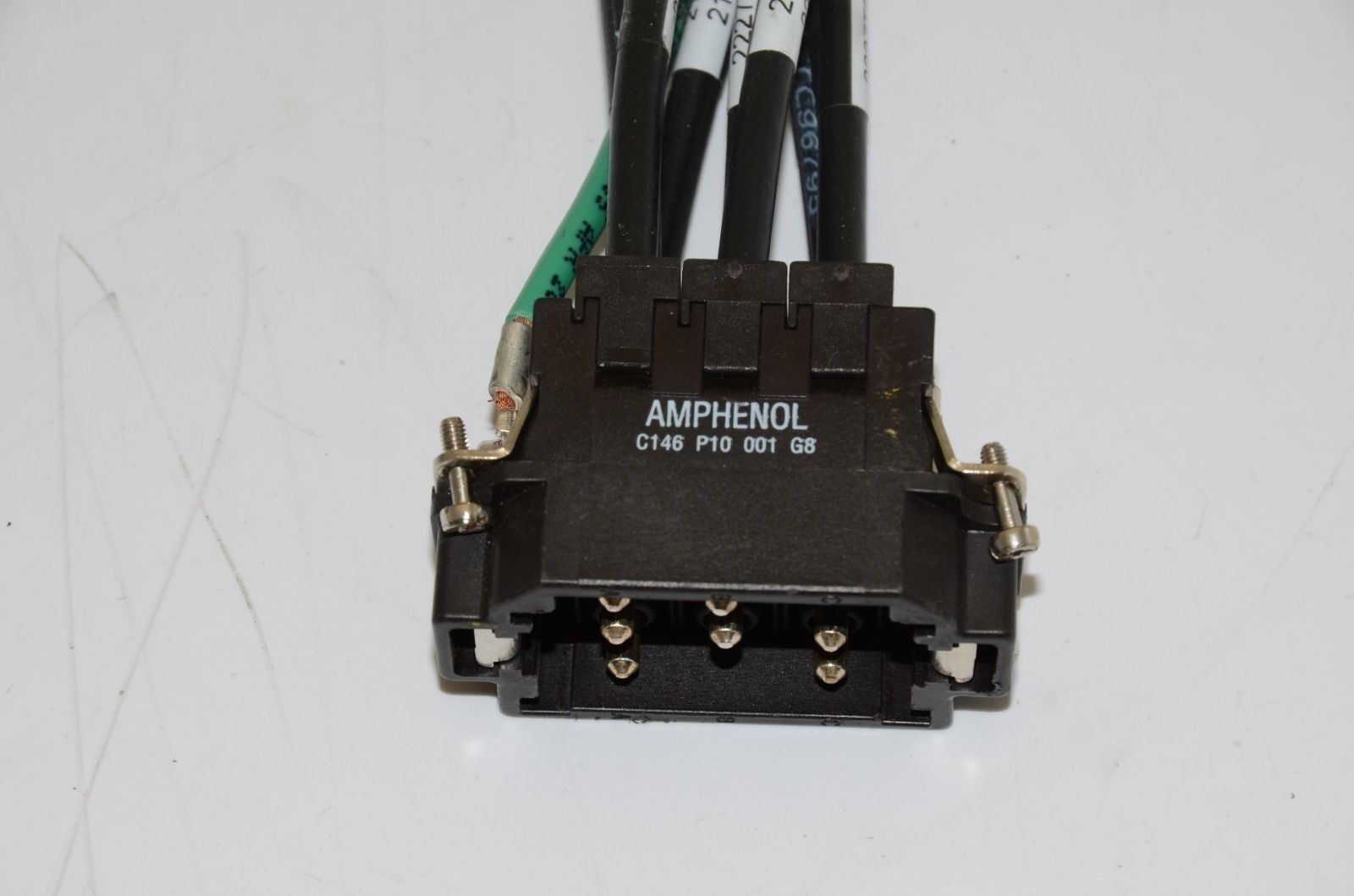 Amphenol C146-P10-001-G8 Connector w/ Walther Procon 727710 Housing - Lot of 2