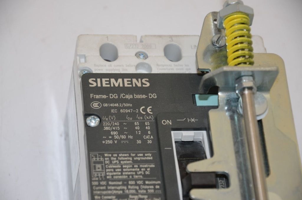 Siemens CDT3 600V 50A Circuit BReaker w/ Remote Disconnect