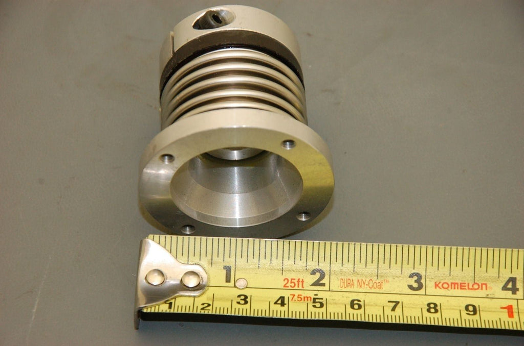 Flexible Shaft Coupling, 40mmD, 50mmL, 15mm to 52mmD Flange
