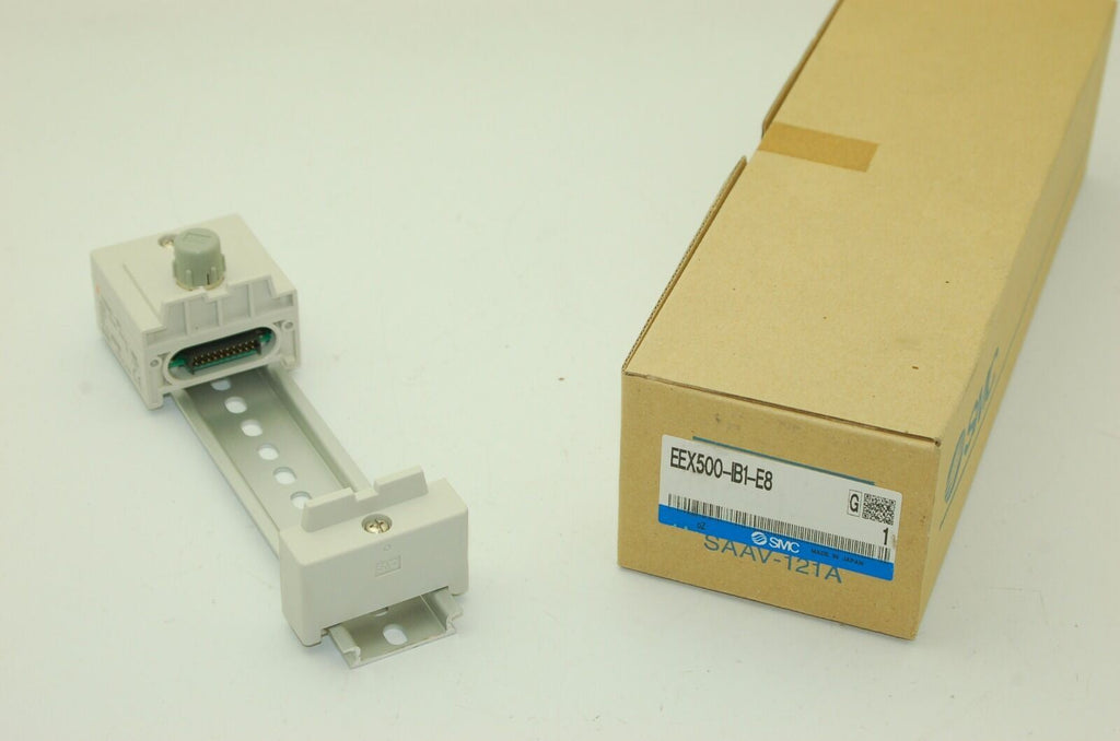 SMC EX500-IB1 Input Manifold Unit w/ EX500-EB1 End Block, 185.5mm Rail