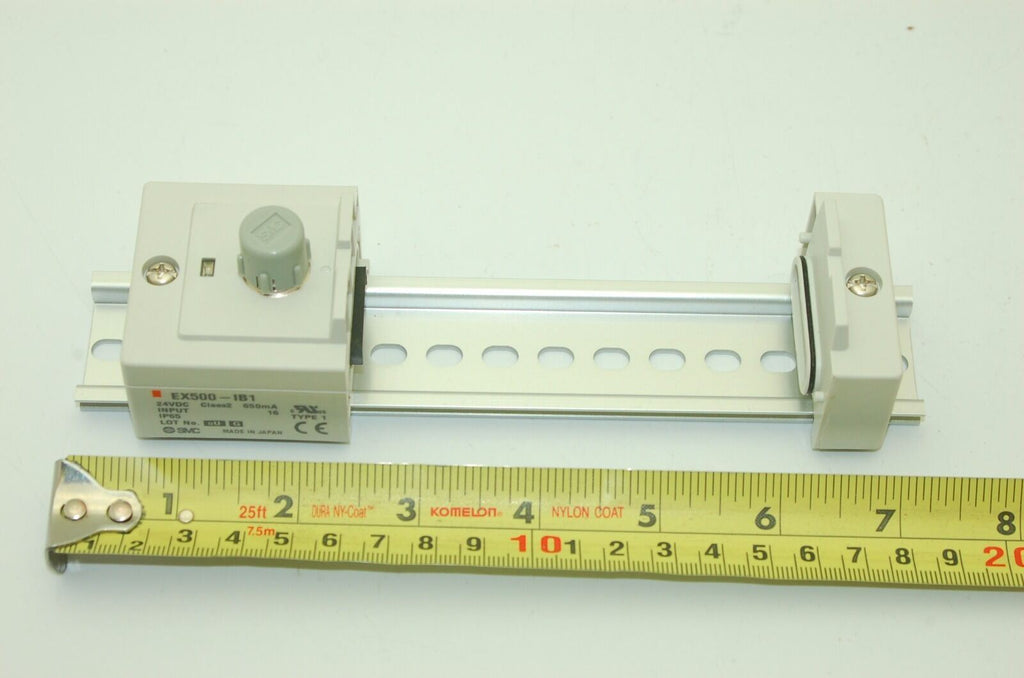SMC EX500-IB1 Input Manifold Unit w/ EX500-EB1 End Block, 185.5mm Rail