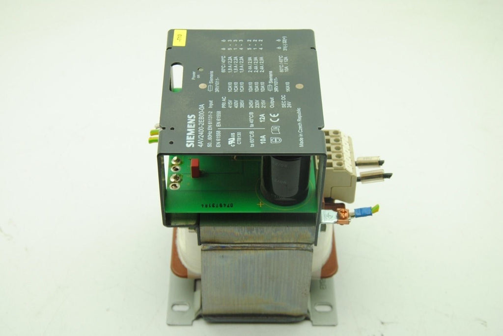 SIEMENS 4AV2400-2EB00-0A, 24V DC Power Supply 12A, 215-245V/385-415V