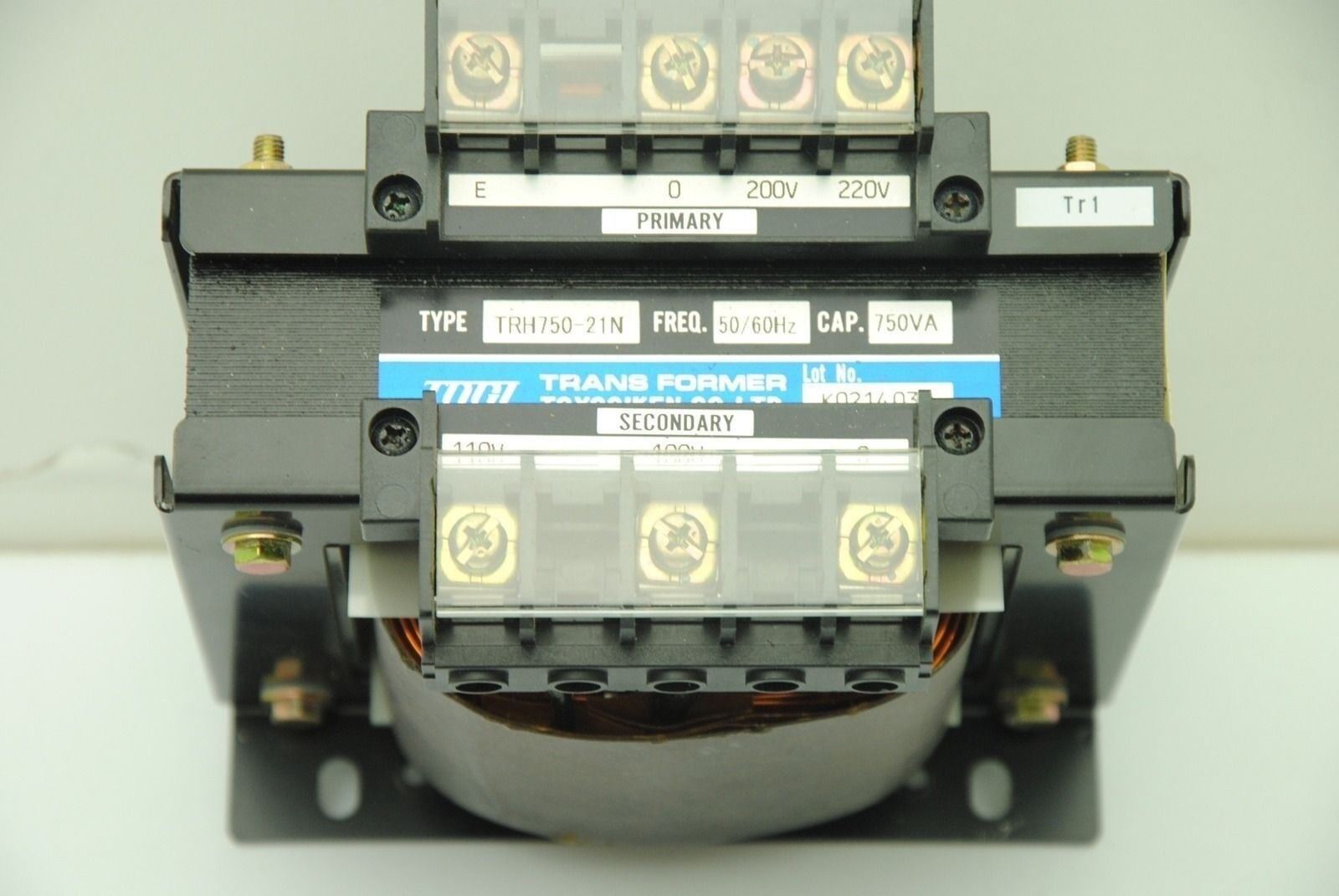 TOYOGIKEN TRH750-21N, Transformer 750VA, 50/60Hz