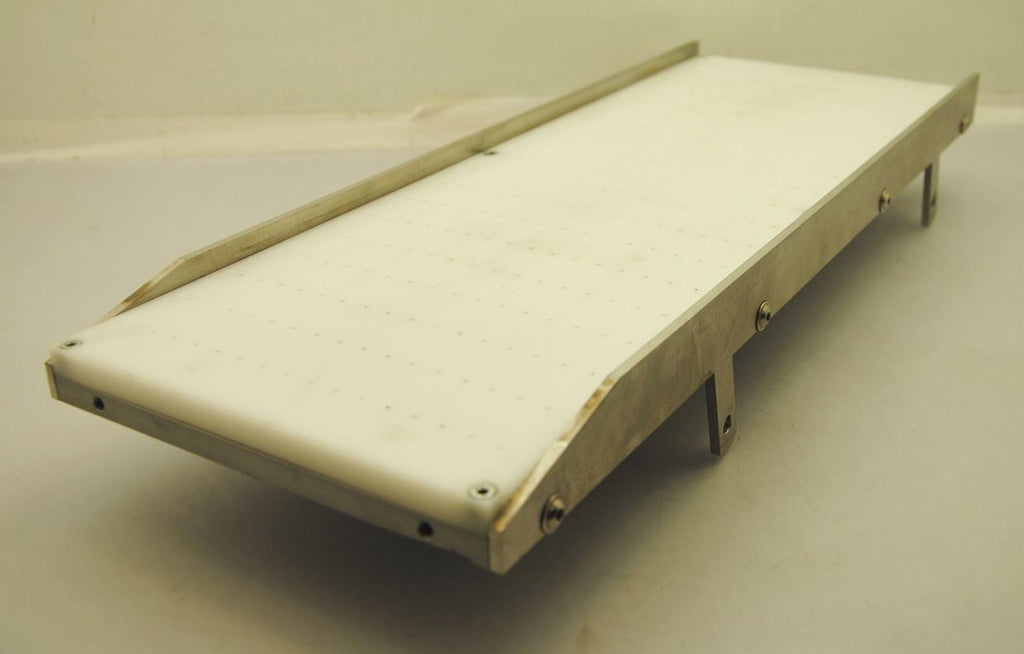 Air Lift Conveyor Slide Ramp Aluminum Base Stainless Sides 19"L X 6.5"W