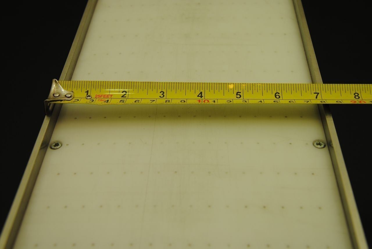 Air Lift Conveyor Slide Ramp Aluminum Base Stainless Sides 19"L X 6.5"W