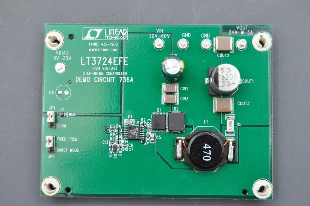 Linear Technology LT3724EFE, Demo Circuit Step-Down Controller 736A