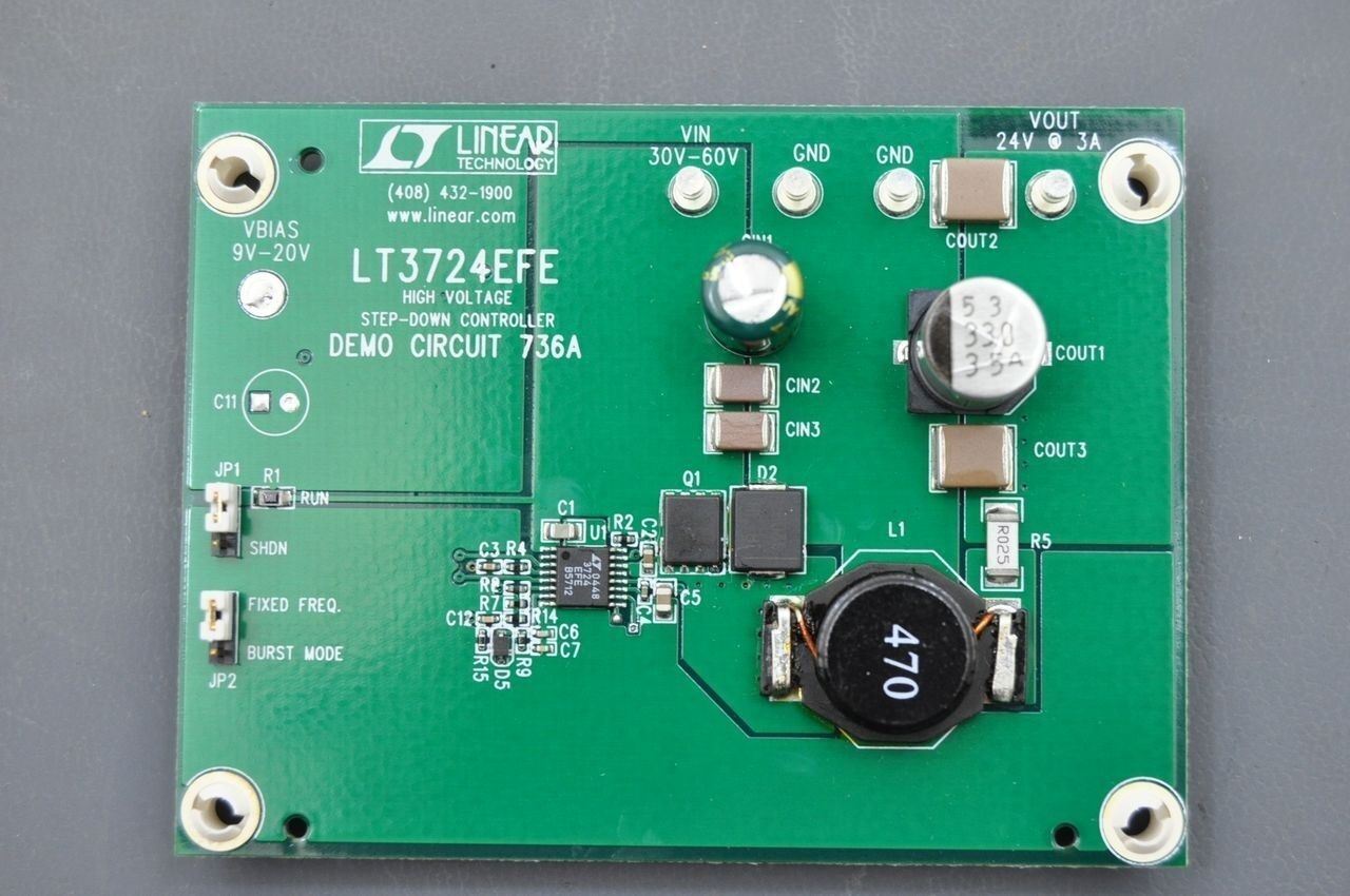 Linear Technology LT3724EFE, Demo Circuit Step-Down Controller 736A