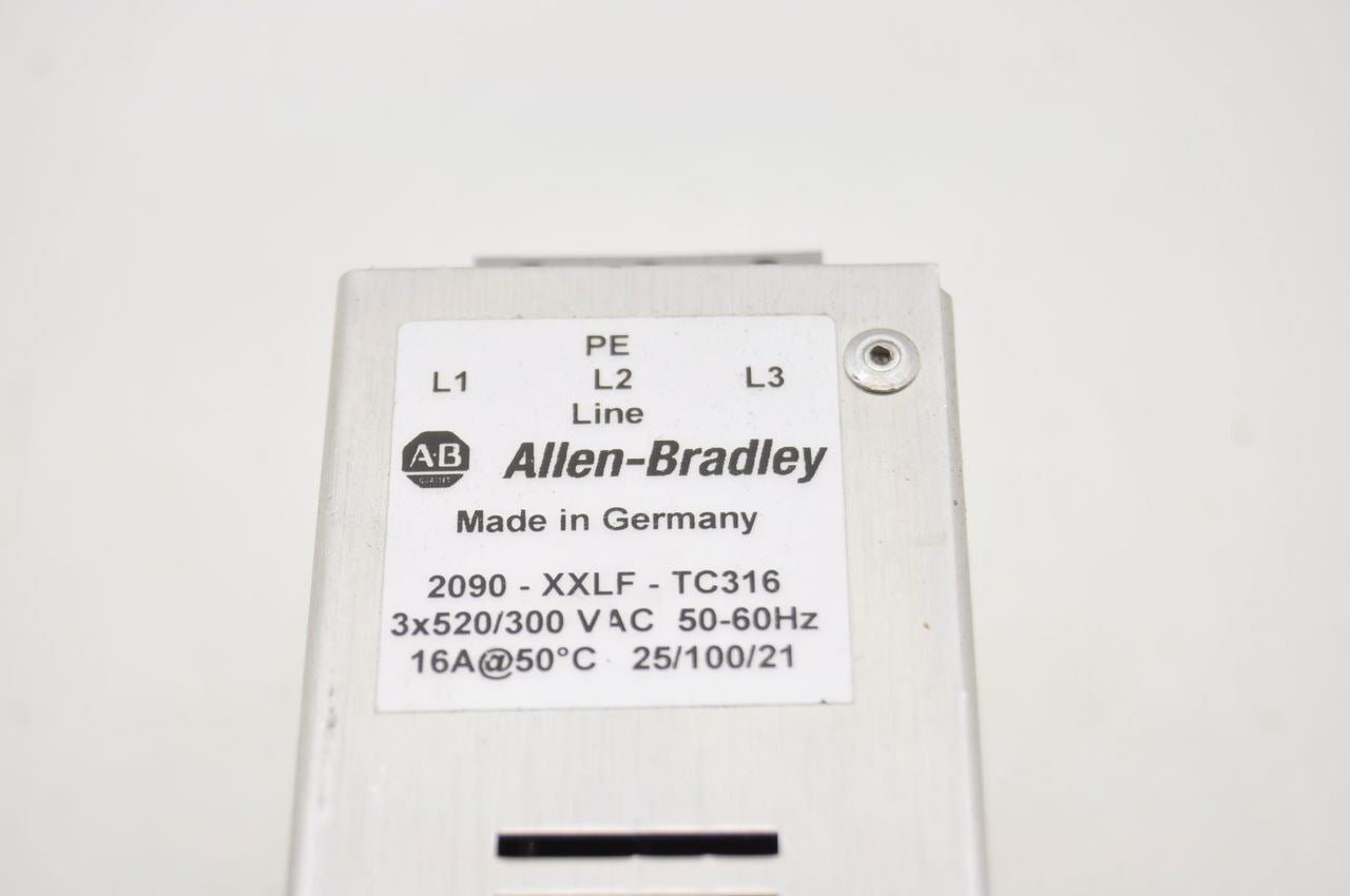 Allen Bradley 2090-XXLF-TC316 16A 3Phase 520VAC Line Filter