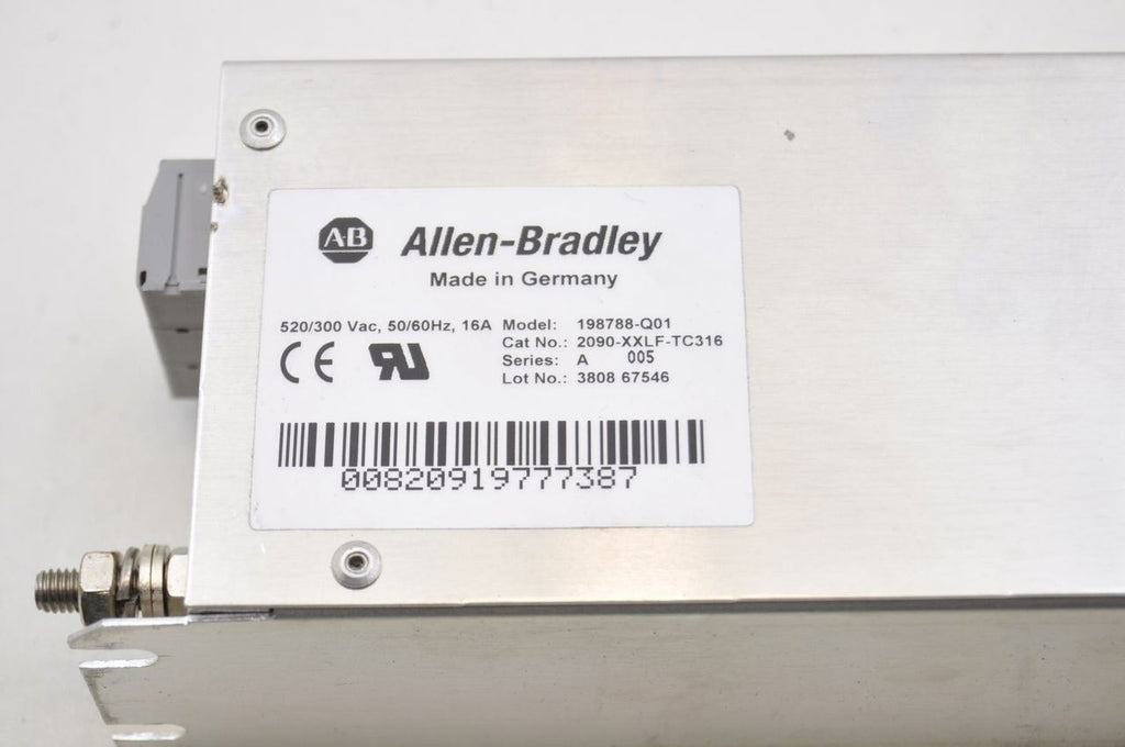 Allen Bradley 2090-XXLF-TC316 16A 3Phase 520VAC Line Filter