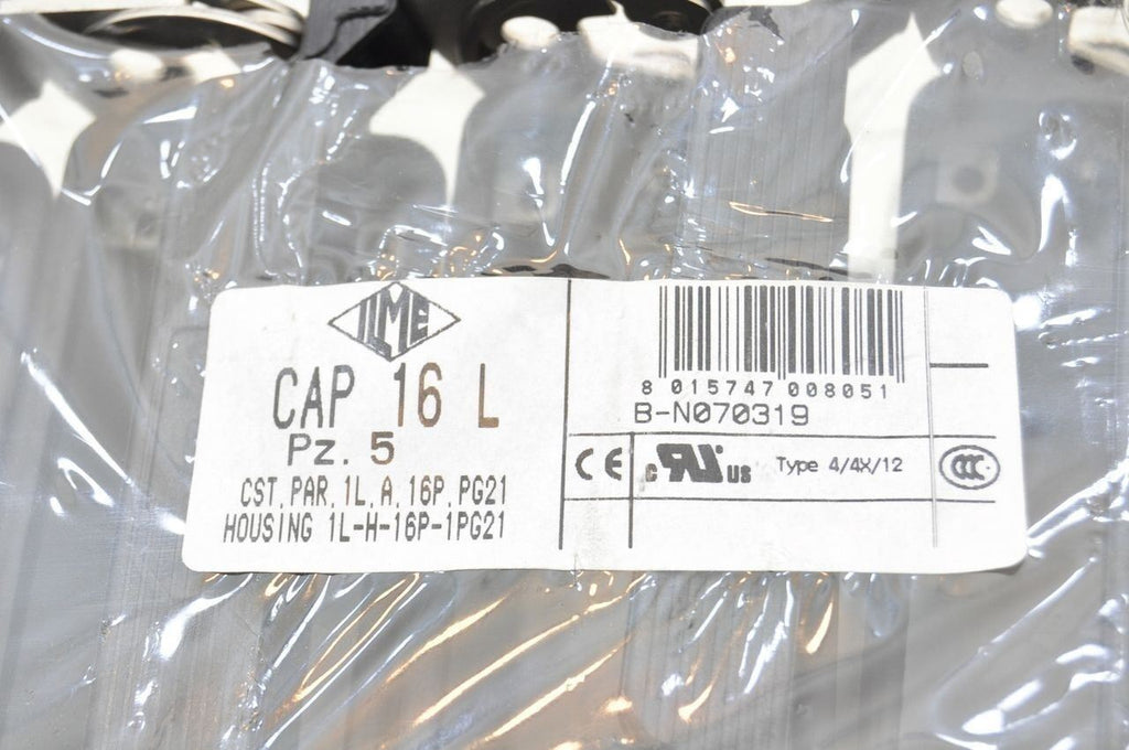 ILME CAP 16 L Mountable Metal Connector Housing 3.75 In x 1.5 In Lot Of 5 NEW