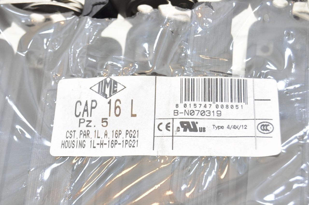 ILME CAP 16 L Mountable Metal Connector Housing 3.75 In x 1.5 In Lot Of 5 NEW